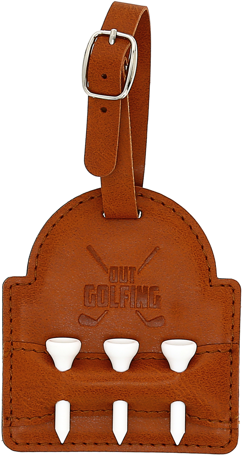 Out Golfing by Man Out - Out Golfing - PU Leather Golf Bag Tag