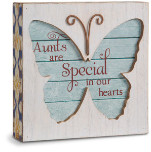 Aunt by Simple Spirits - 4.5" Butterfly Plaque