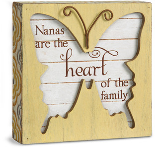 Nana by Simple Spirits - 4.5" Butterfly Plaque