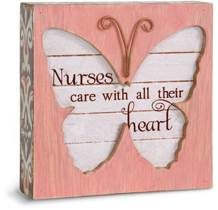 Nurse by Simple Spirits - 4.5" Butterfly Plaque