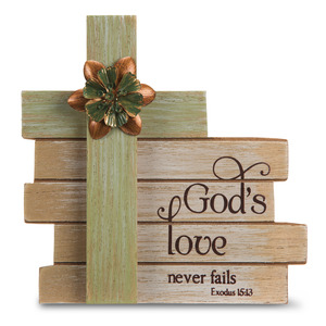 God's Love by Simple Spirits - 6" Cross Plaque