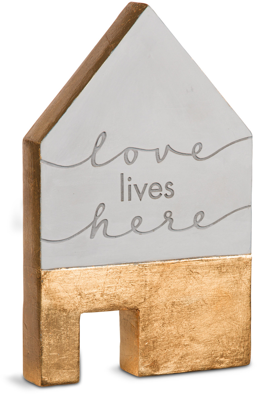 Love Lives Here by Sweet Concrete - <em>Love</em> - Cement House Accent Piece