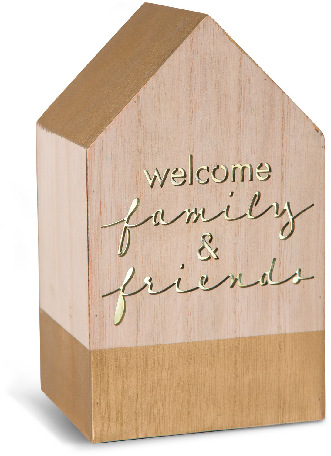 Welcome by Sweet Concrete - Welcome - 8" LED Lit Wooden House