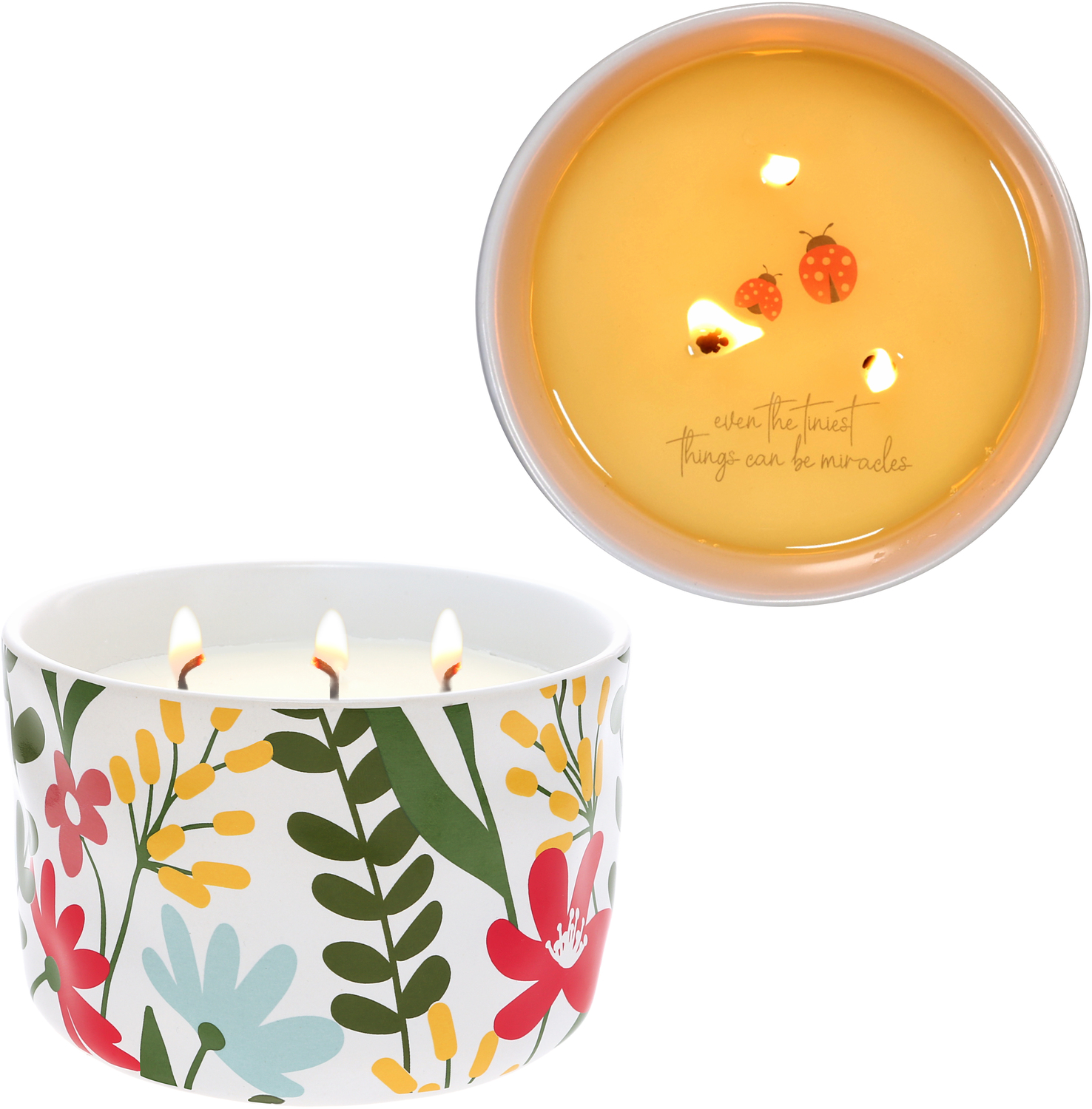 Miracles by Grateful Garden - Miracles - 12 oz - 100% Soy Wax Reveal Triple Wick Candle
Scent: Tranquility