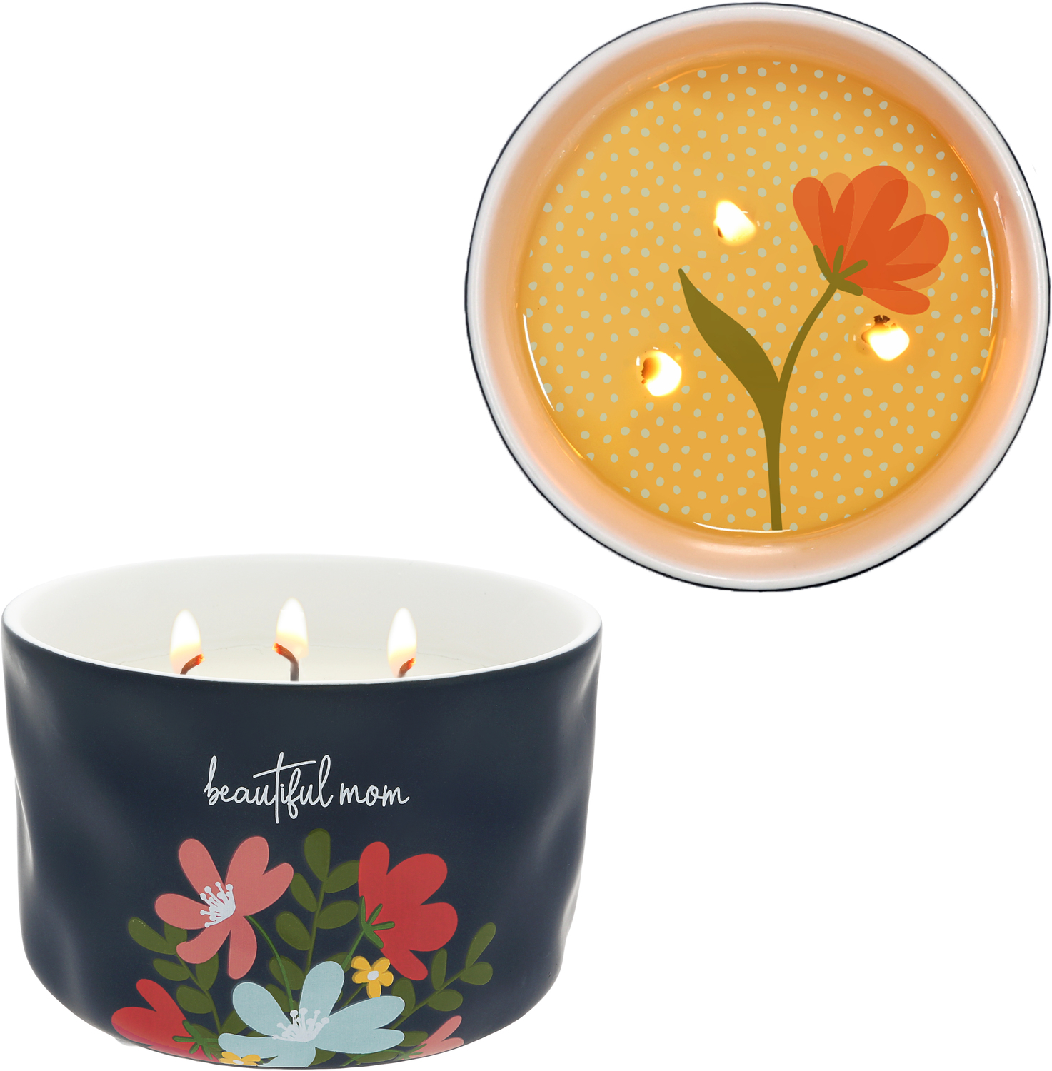 Beautiful Mom by Grateful Garden - Beautiful Mom - 12 oz - 100% Soy Wax Reveal Triple Wick Candle
Scent: Tranquility