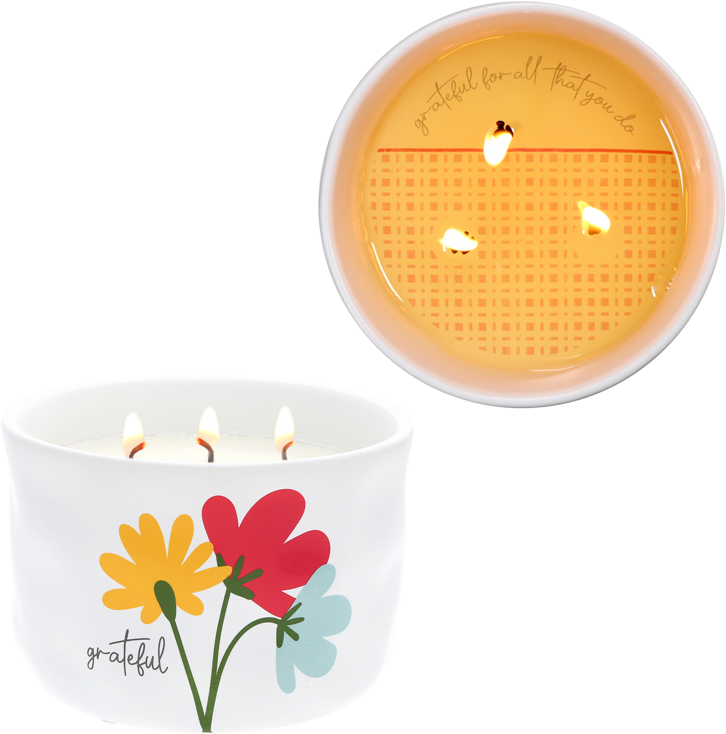 Grateful by Grateful Garden - Grateful - 12 oz - 100% Soy Wax Reveal Triple Wick Candle
Scent: Tranquility