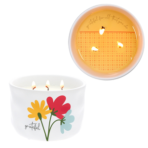 Grateful by Grateful Garden - 12 oz - 100% Soy Wax Reveal Triple Wick Candle
Scent: Tranquility