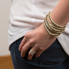 Gold Glamour-Met Gold Glass by H2Z - Wrap Bracelets - Model