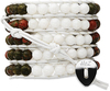 Olivine-Olive & White Shell by H2Z - Wrap Bracelets - 
