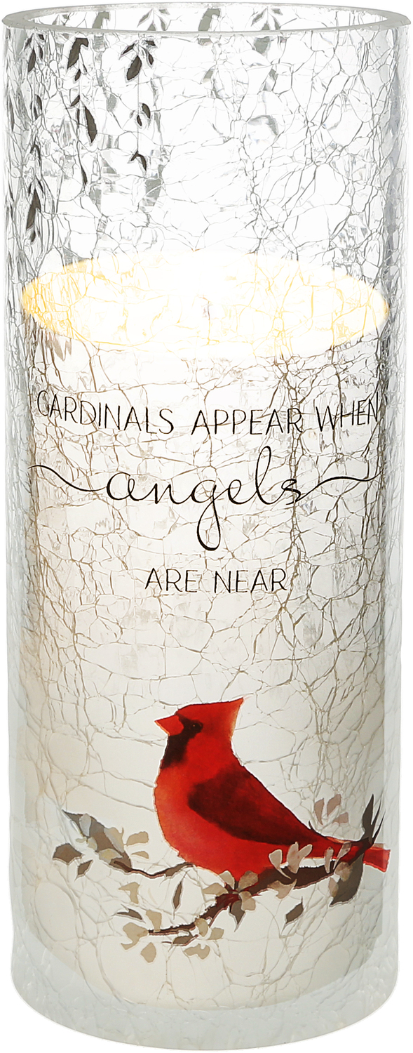 Cardinals Appear by Always by Your Side - Cardinals Appear - 7" Cylinder Votive Holder