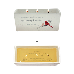 Cardinals Appear by Always by Your Side - 12 oz - 100% Soy Wax Reveal 
Triple Wick Candle
Scent: Tranquility