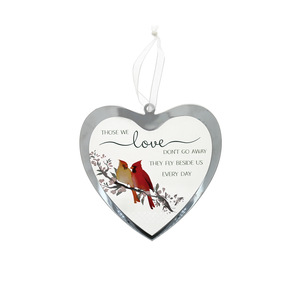 Those We Love by Always by Your Side - 4.75" Mirrored Glass Ornament