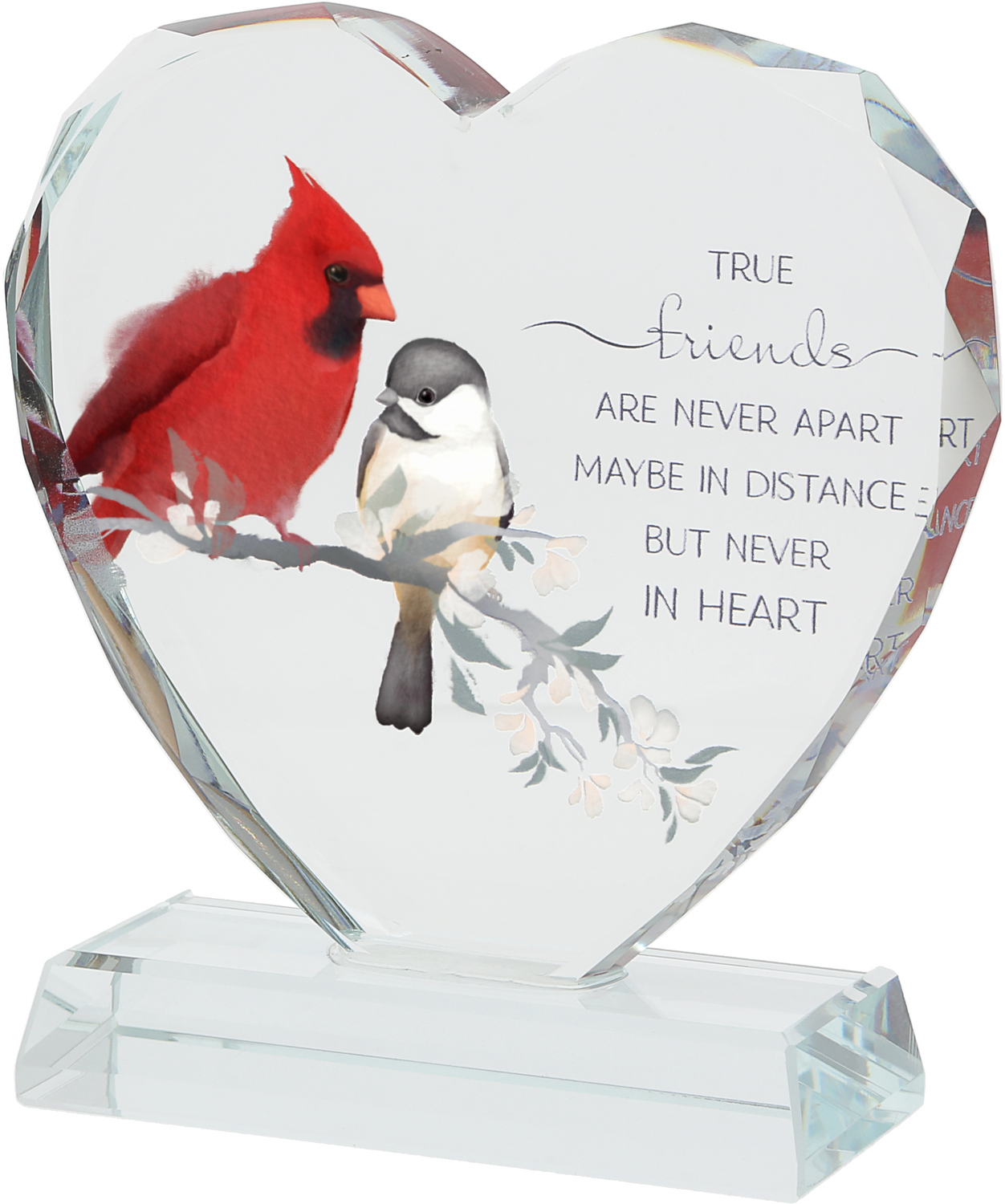 True Friends by Always by Your Side - True Friends - 4" Crystal Heart Plaque