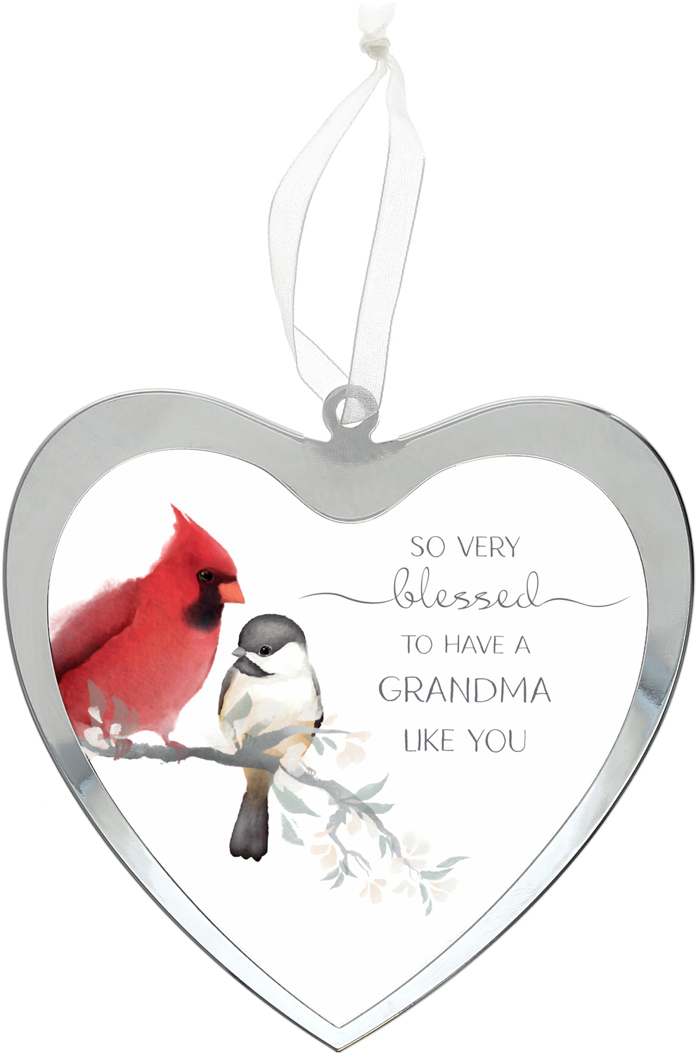 Grandma by Always by Your Side - Grandma - 4.75" Mirrored Glass Ornament