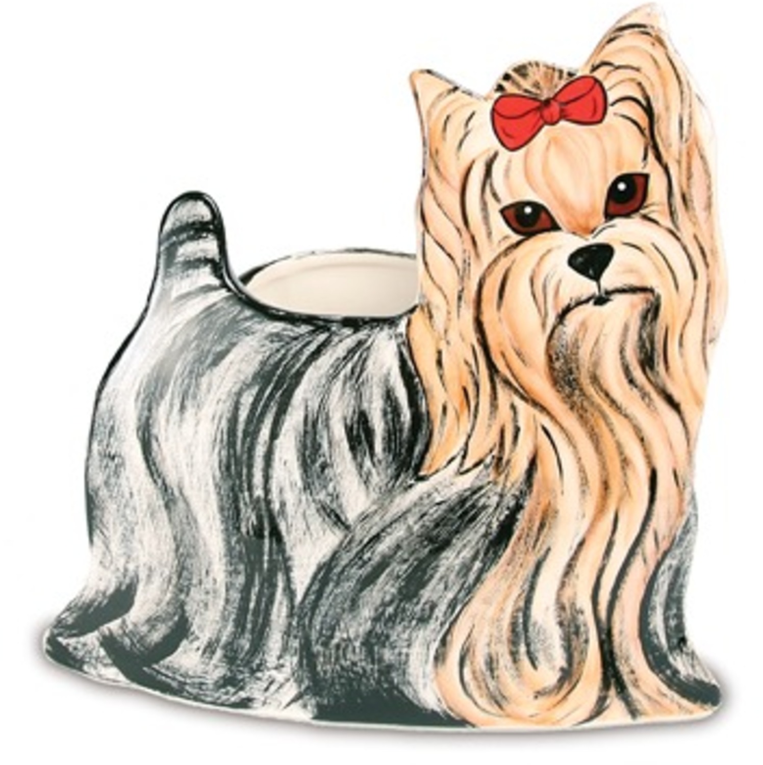 Sherri Kay - Yorkshire by Rescue Me Now - Sherri Kay - Yorkshire - 9" x 9" Dog Planter Vase