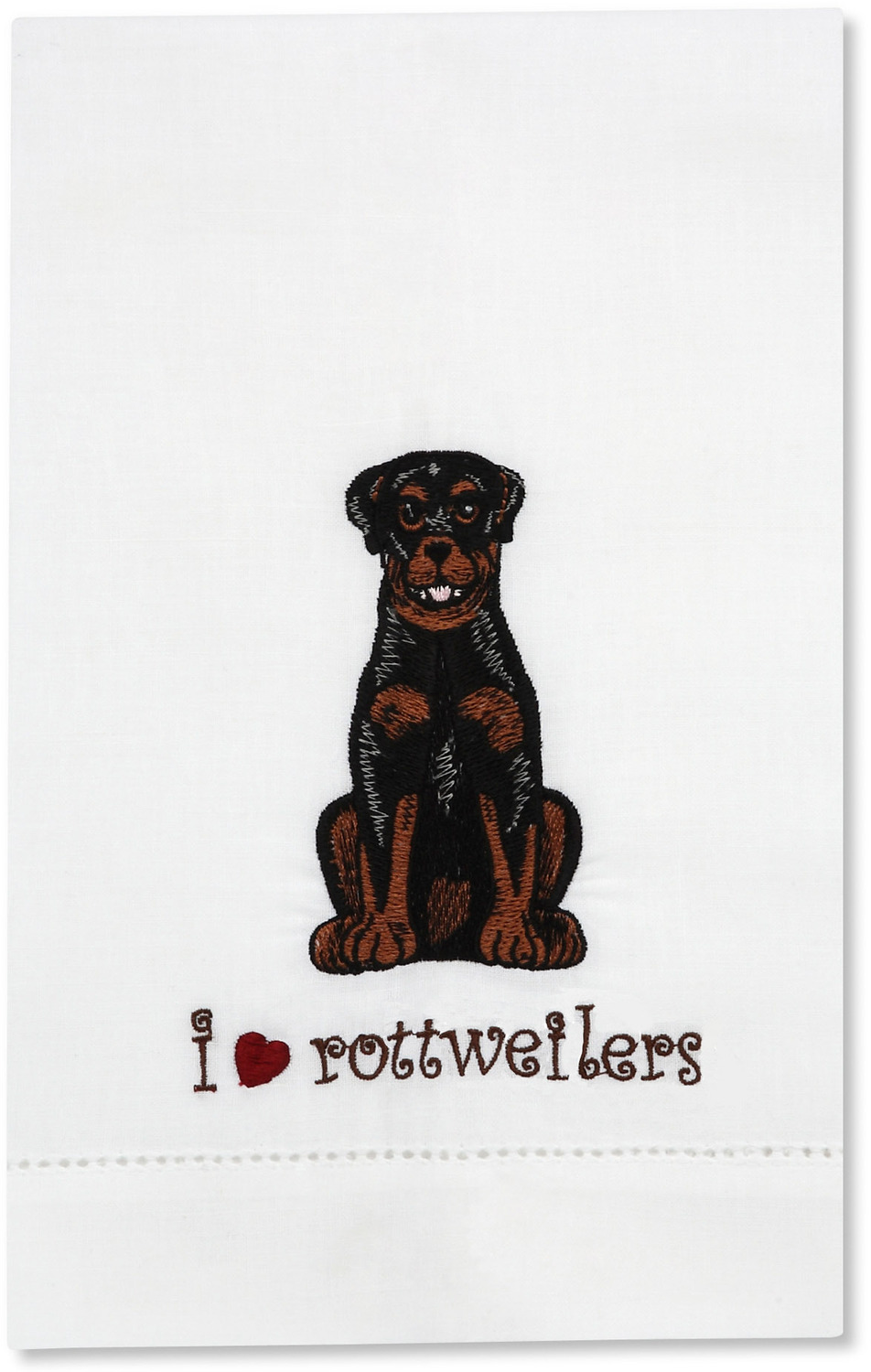George - Rottweiler by Rescue Me Now - George - Rottweiler - Tea Towel