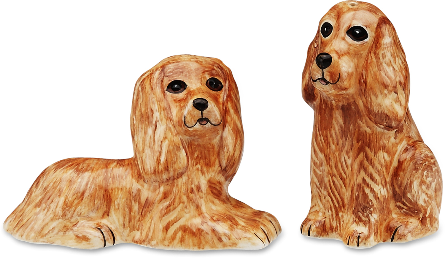 Tanner & Mitzi- Cocker Span by Rescue Me Now - Tanner & Mitzi- Cocker Span - 3.25" Dog Salt & Pepper Shaker Set