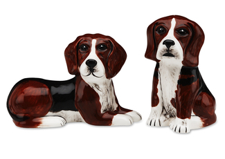 Mandy & Sadie-Beagle by Rescue Me Now - 3.25" Dog S & P Shaker Set