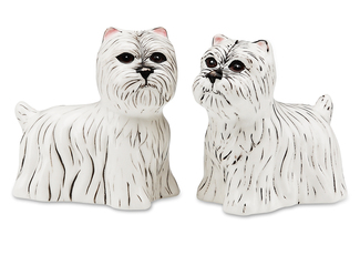 Dee Oh Gie & Pinky-Westie by Rescue Me Now - 3.25" Dog S & P Shaker Set
