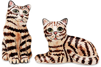 Tom & Penelope- Brown Tabby by Rescue Me Now - 3.25" Cat S&P Shaker