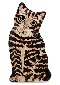 Tom - Brown Tabby by Rescue Me Now - 8.5" Small Cat Vase