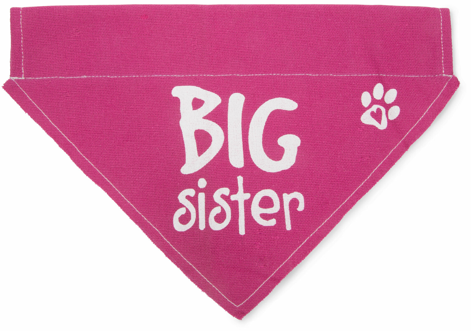 Big Sister by Pavilion's Pets - Pink Big Sister Canvas Large Dog Bandana