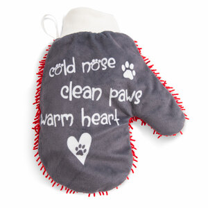 Warm Heart by Pavilion's Pets - Microfiber Pet Cleaning Mitt