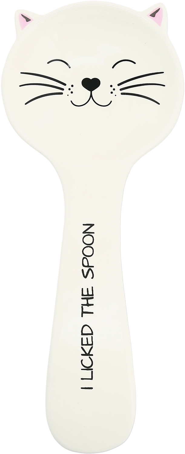 Cat Licked the Spoon by Pavilion's Pets - Cat Licked the Spoon - 10" Spoon Rest