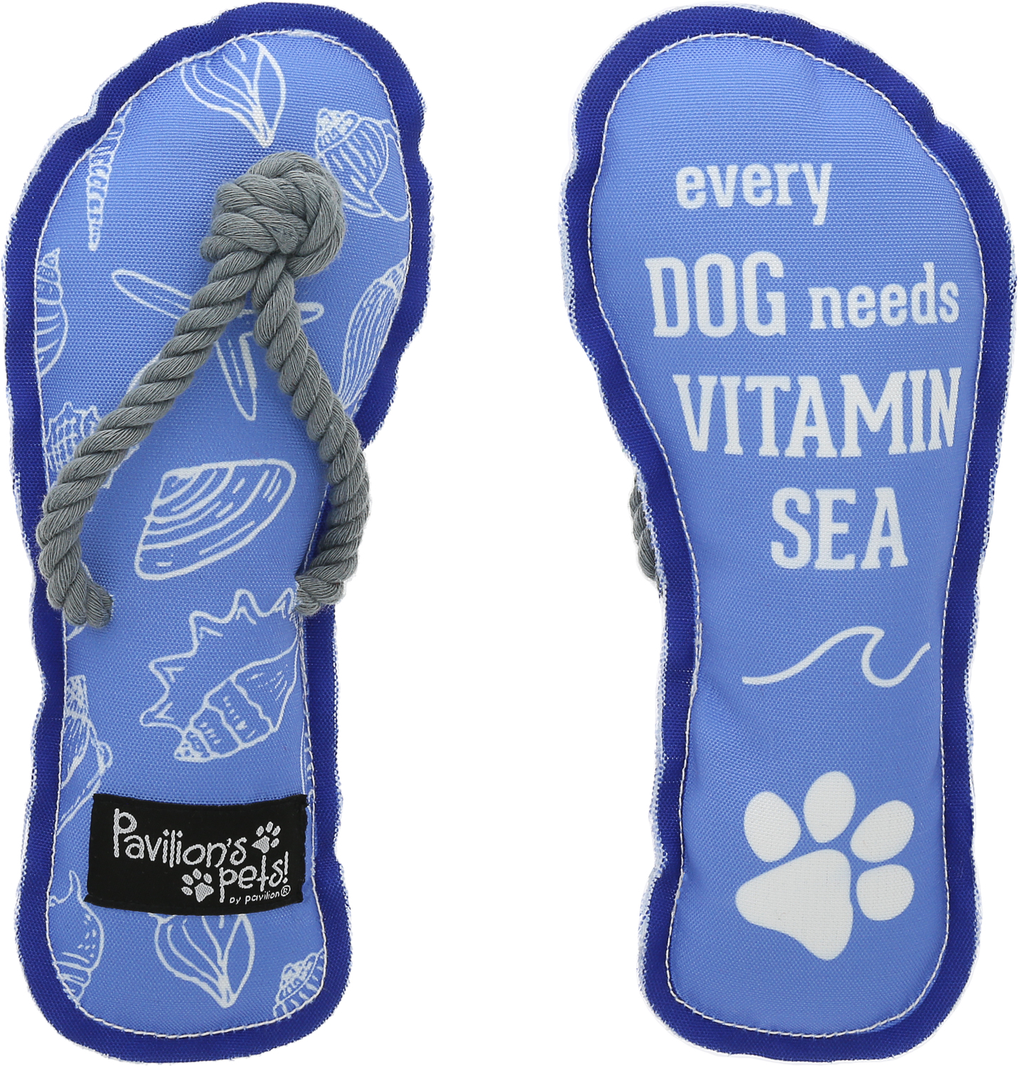 Vitamin Sea by Pavilion's Pets - Vitamin Sea - 9" Canvas Dog Toy with Rope