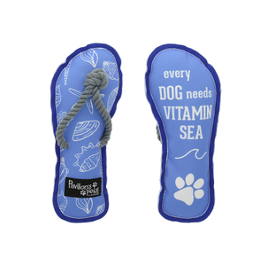 Vitamin Sea by Pavilion's Pets - 9" Canvas Dog Toy with Rope