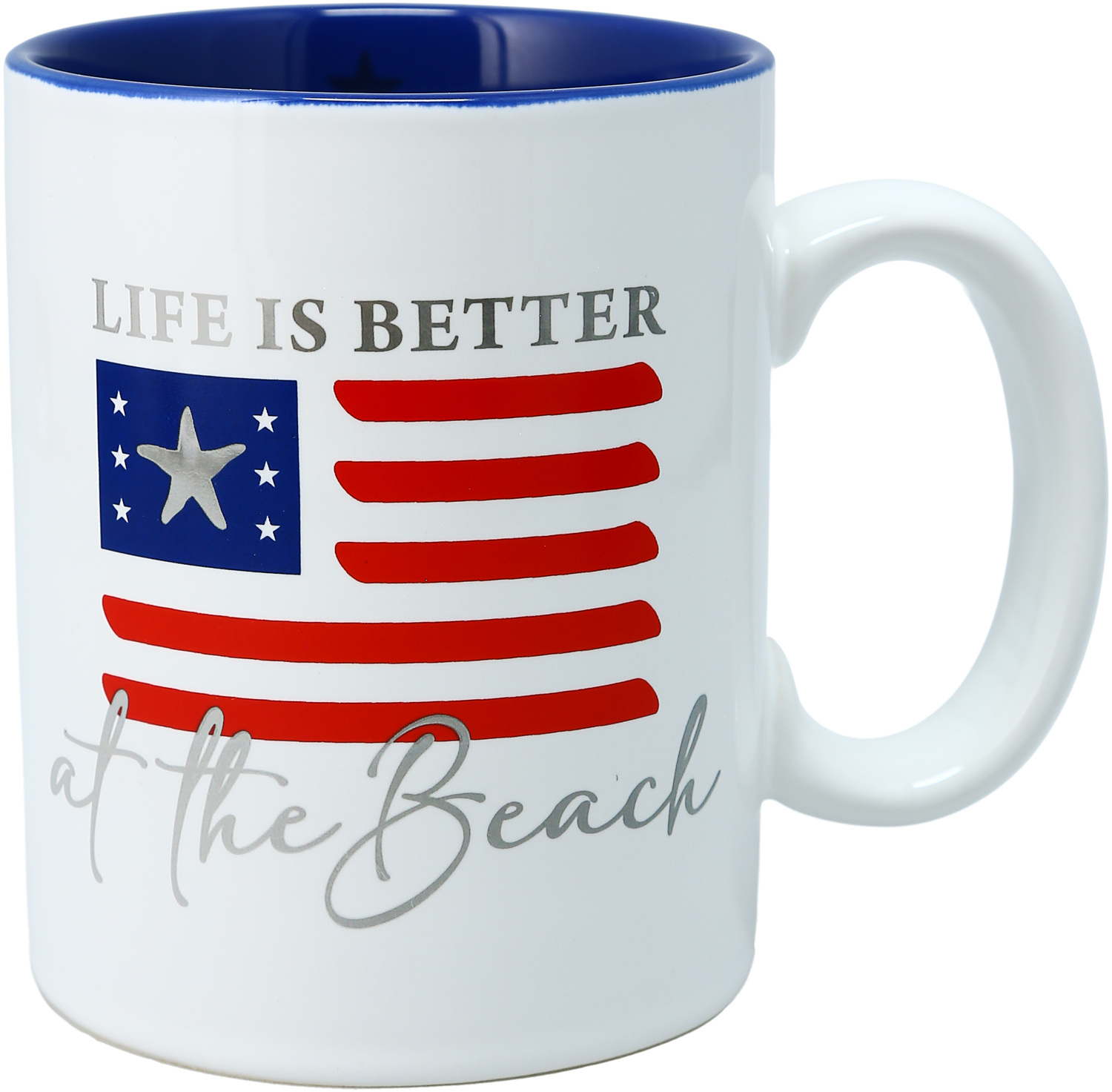 Beach by Red, White, & Blue Crew - Beach - 18 oz Mug