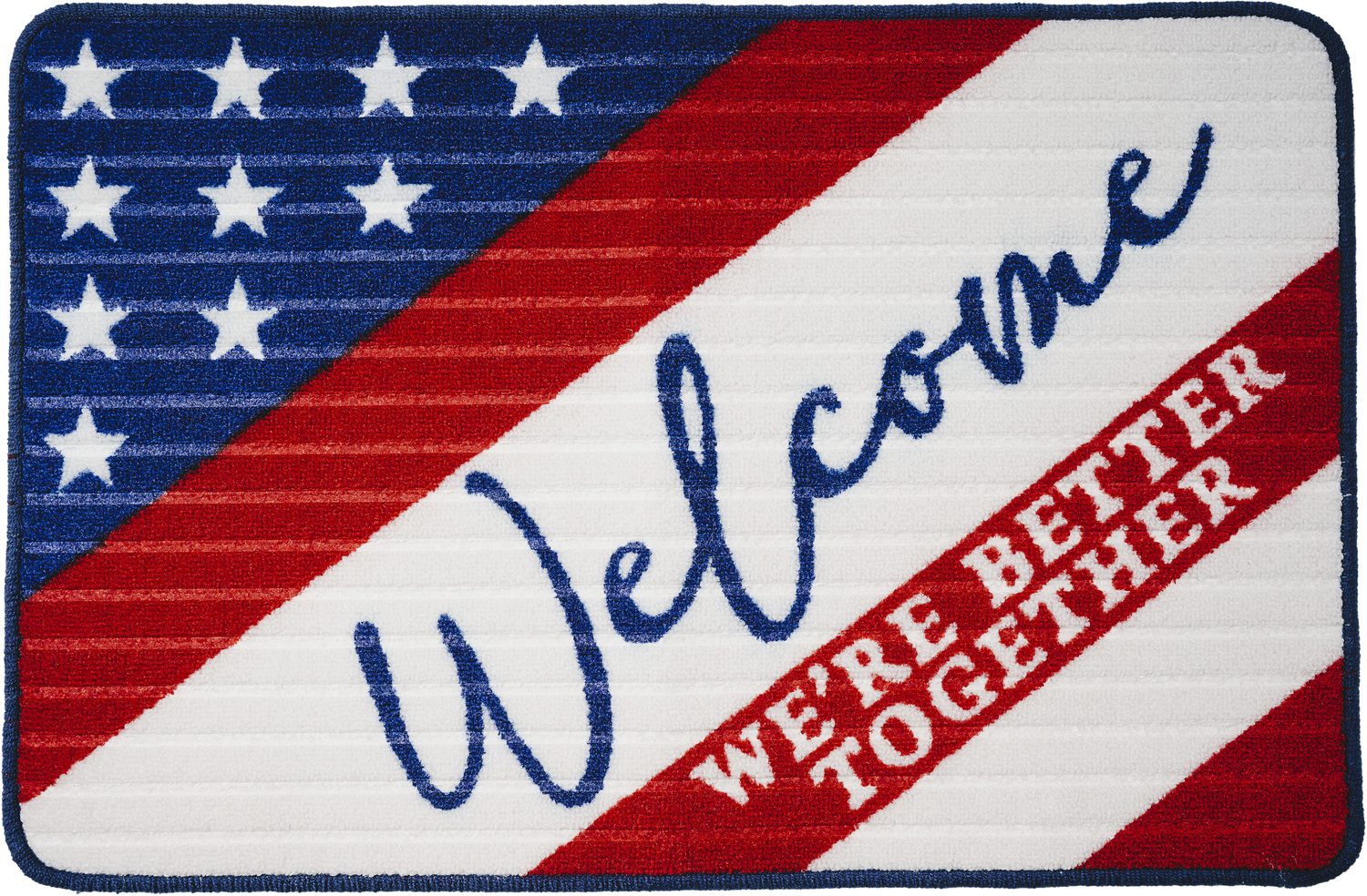 Welcome by Red, White, & Blue Crew - Welcome - 27.5" x 17.75" Floor Mat