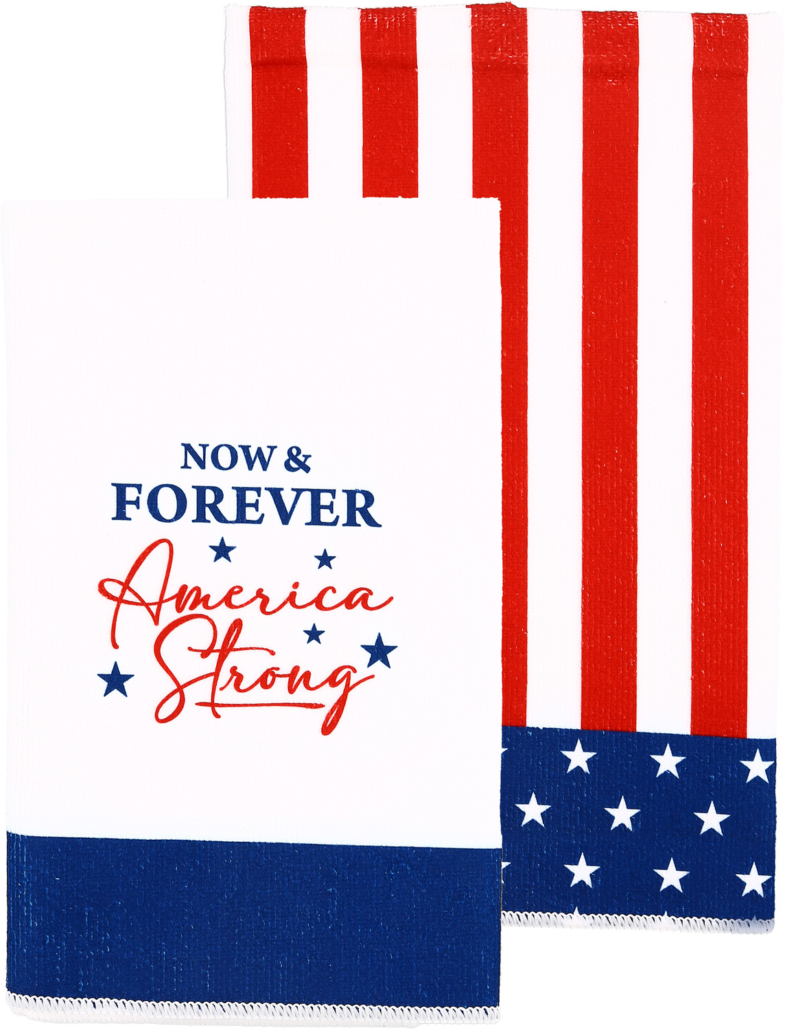America Strong by Red, White, & Blue Crew - America Strong - Tea Towel Gift Set (2 - 19.75" x 27.5")