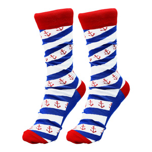 Lake by Red, White, & Blue Crew - S/M Unisex Cotton Blend Sock