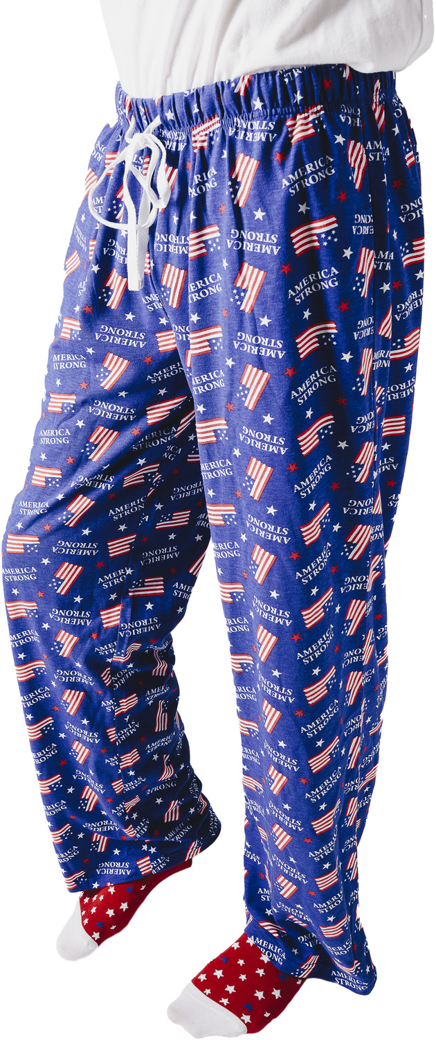 America Strong by Red, White, & Blue Crew - America Strong - S Navy Unisex Lounge Pants