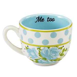 You & Me by Jessie Steele Pavilion Gift Company 49039 Ceramic Cookie Jar 9 Multicolored Café Toile