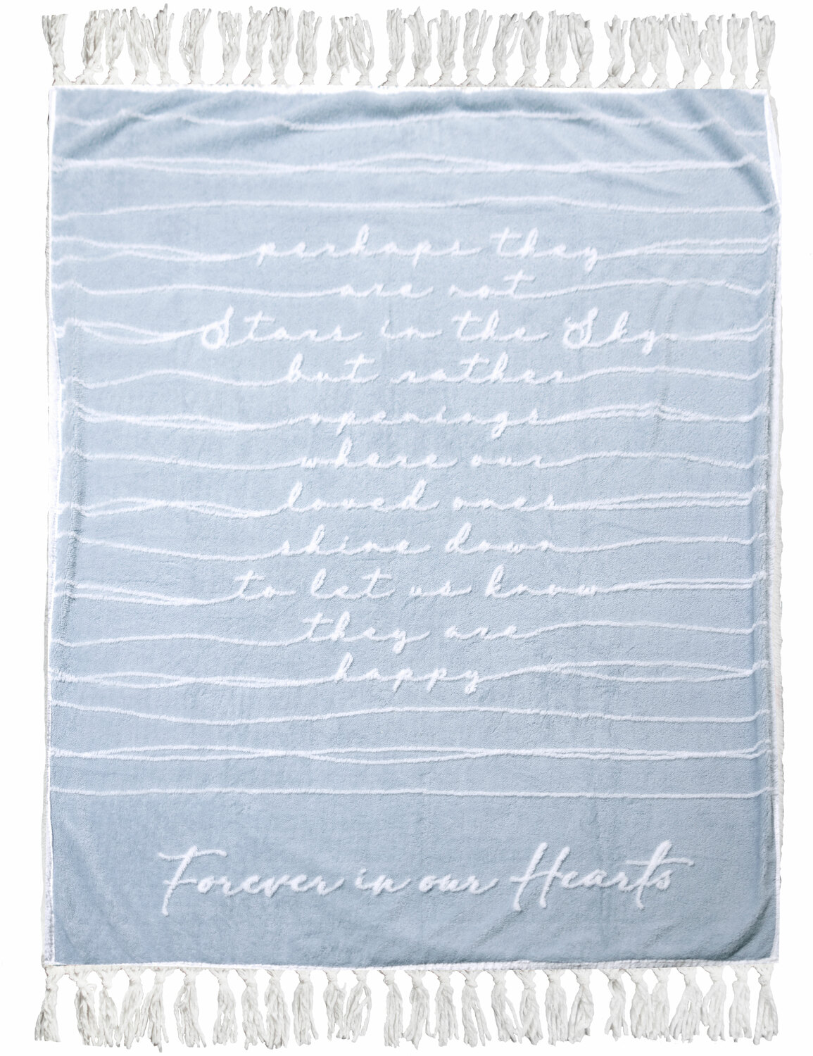 Forever In Our Hearts by Threaded Together - Forever In Our Hearts - 50" x 60" Inspirational Plush Blanket