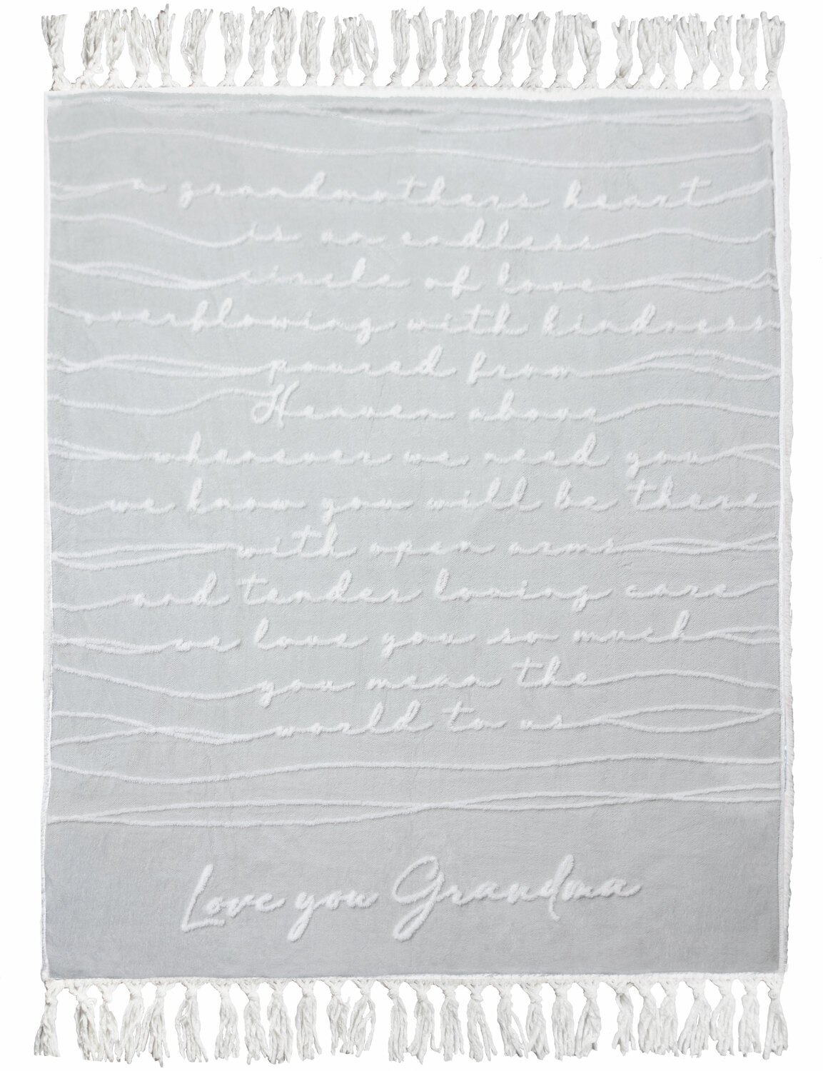 Love You Grandma by Threaded Together - Love You Grandma - 50" x 60" Inspirational Plush Blanket