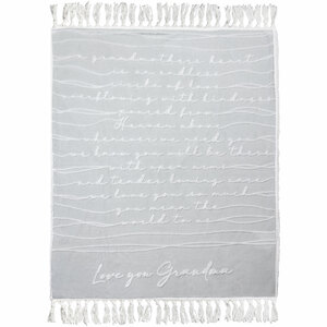 Love You Grandma by Threaded Together - 50" x 60" Inspirational Plush Blanket