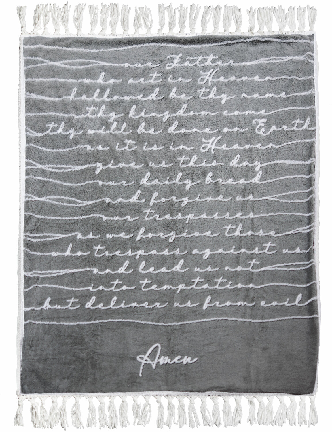 Amen by Threaded Together - Amen - 50" x 60" Inspirational Plush Blanket