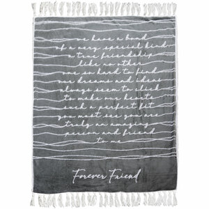 Forever Friend by Threaded Together - 50" x 60" Inspirational Plush Blanket