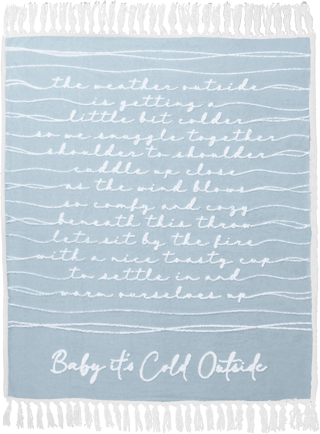 Baby It's Cold Outside by Threaded Together - Baby It's Cold Outside - 50" x 60" Inspirational Plush Blanket