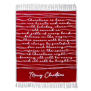 Merry Christmas by Threaded Together - 50" x 60" Inspirational Plush Blanket