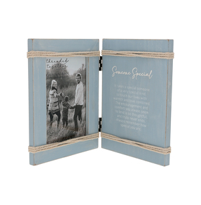 Someone Special by Threaded Together - 5.5" x 7.5" Hinged Sentiment Frame (Holds 4" x 6" Photo)