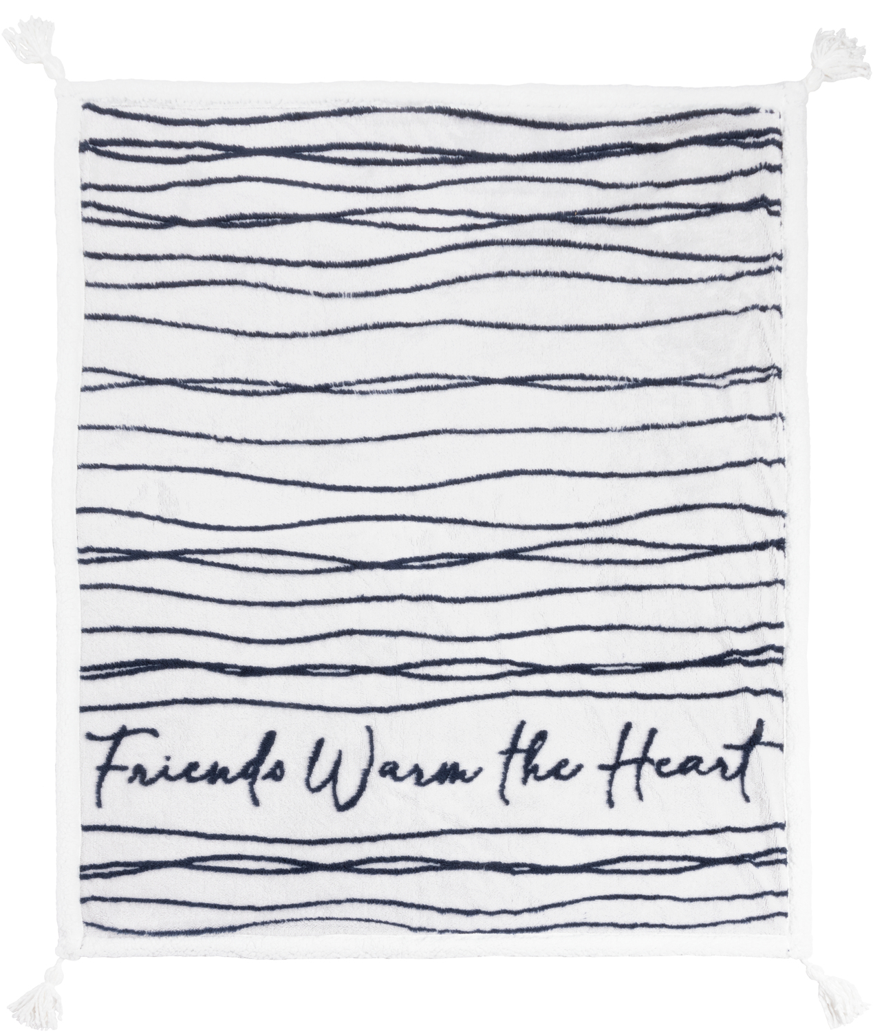 Friends Warm The Heart by Threaded Together - Friends Warm The Heart - 50" x 60" Inspirational Plush Blanket