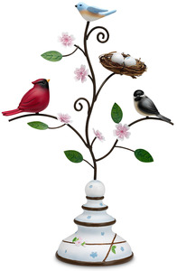 Nature's Beauty by Peace Love & Birds - 13.5" Bird Finial