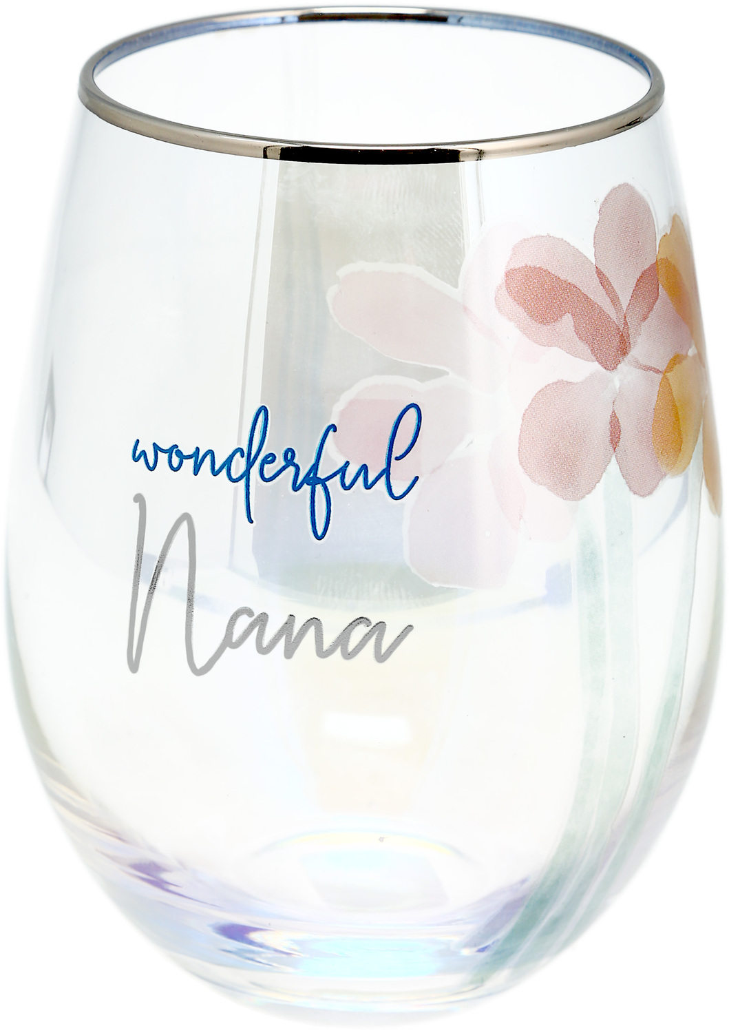 Nana by Rosy Heart - Nana - 18 oz Stemless Wine Glass