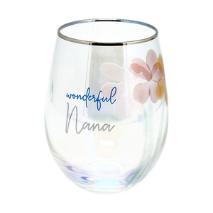 Nana by Rosy Heart - 18 oz Stemless Wine Glass