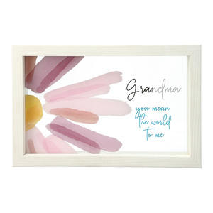 Grandma by Rosy Heart - 8.5" x 5.5" Framed Glass Plaque