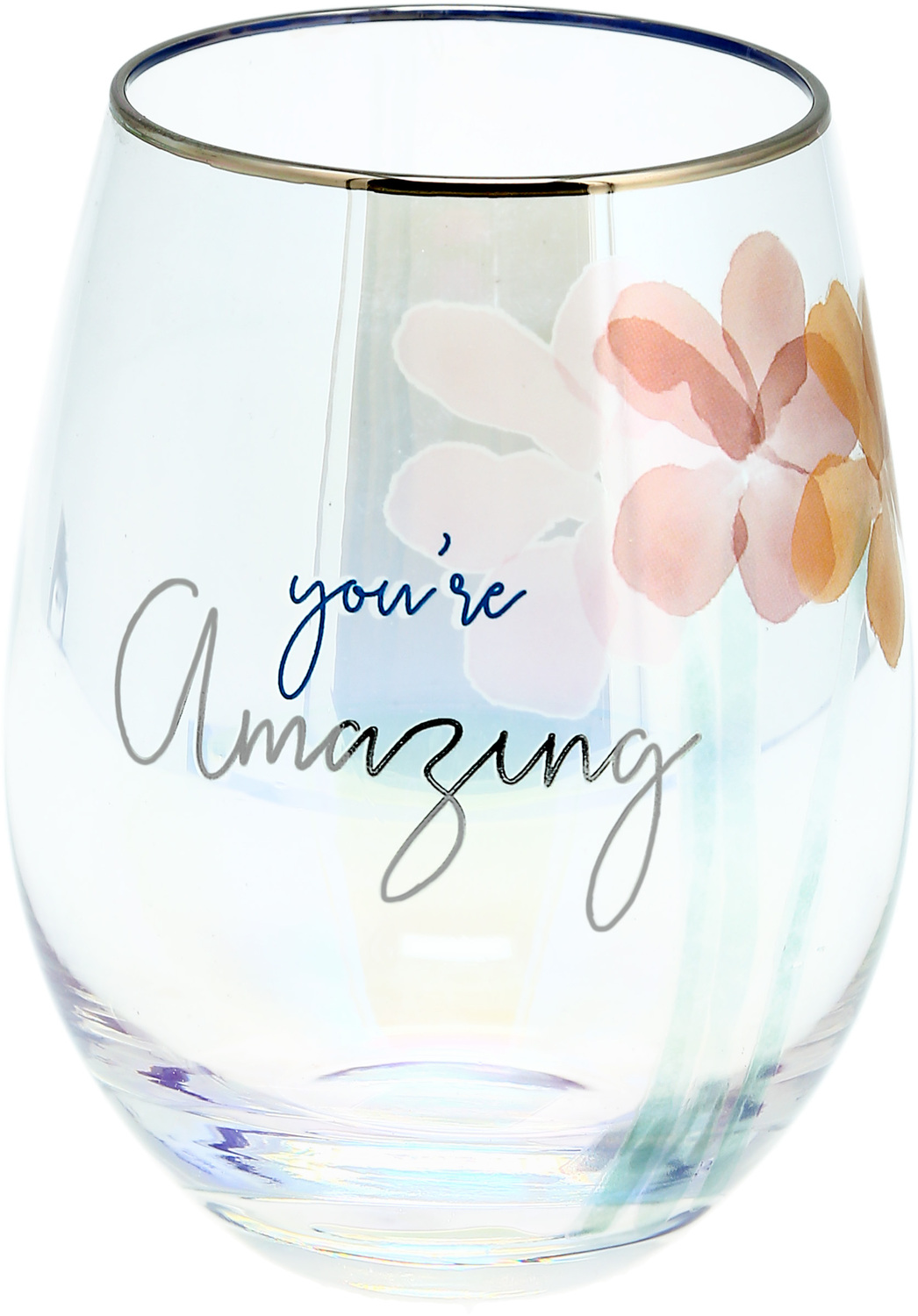 Amazing by Rosy Heart - Amazing - 18 oz Stemless Wine Glass